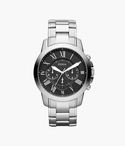 Fossil Grant Chronograph Stainless Steel Watch - FS4736
